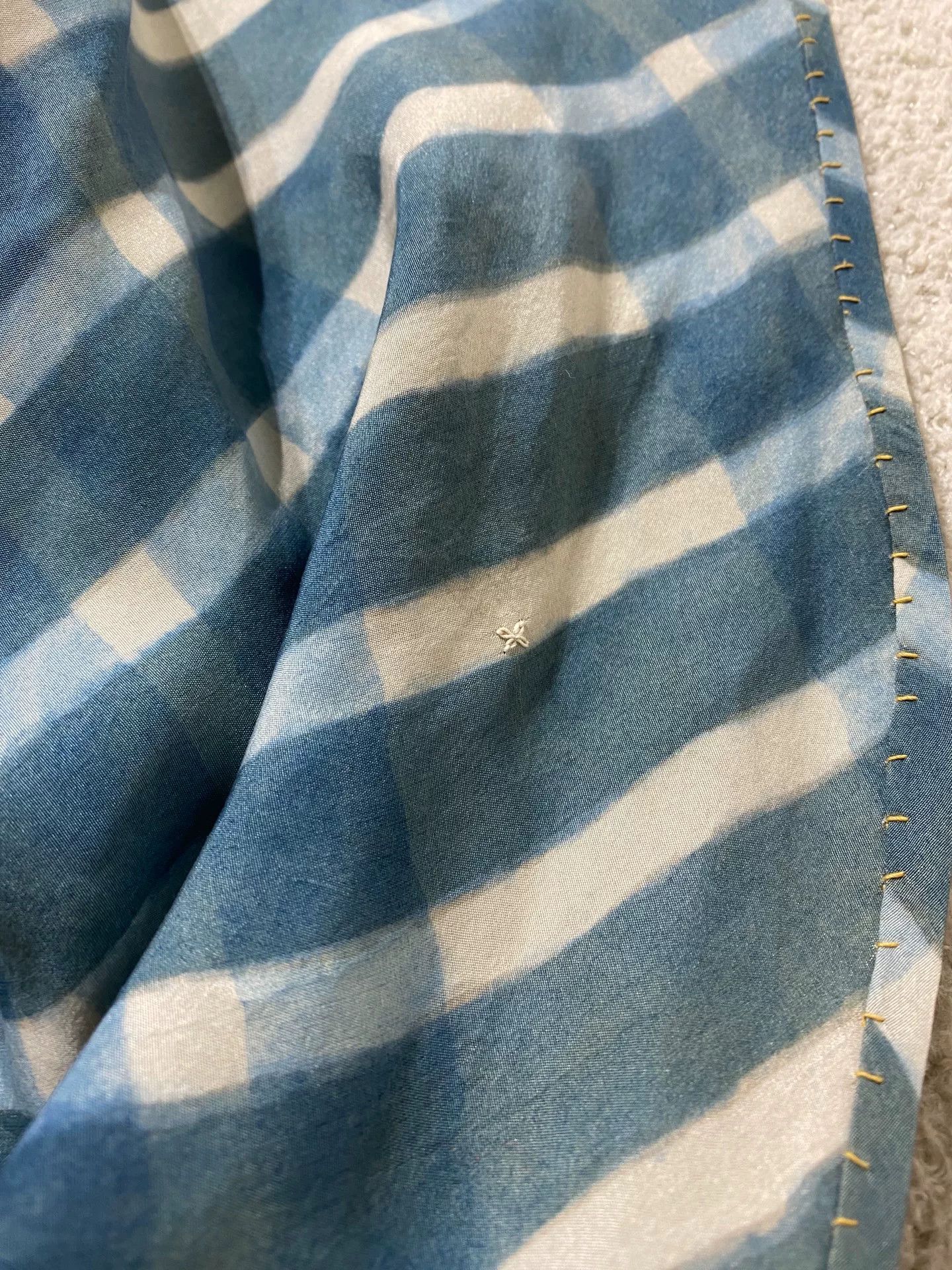 45rpm 45R Handmade Indigo Dyed Scarf Size ONE SIZE - 4 Thumbnail