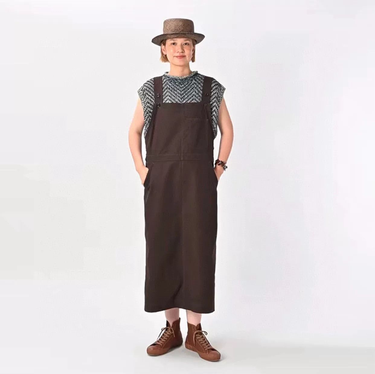 45rpm 45R Hand-Knitted Indigo Vest Size M / US 6-8 / IT 42-44 - 2 Thumbnail