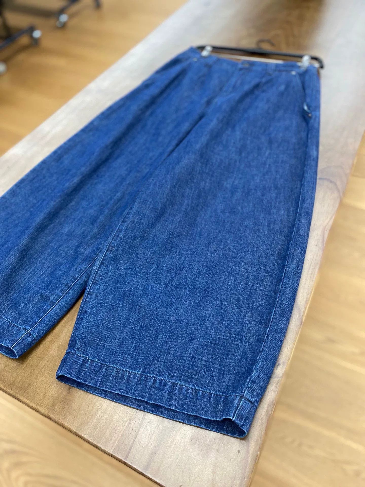 Other BAYCREW'S Dark Blue Elastic Waist Cropped Jeans Size 36" / US 14 / IT 50 - 3 Thumbnail