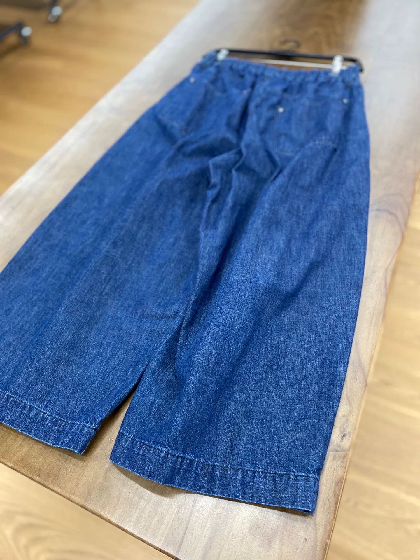 Other BAYCREW'S Dark Blue Elastic Waist Cropped Jeans Size 36" / US 14 / IT 50 - 6 Thumbnail