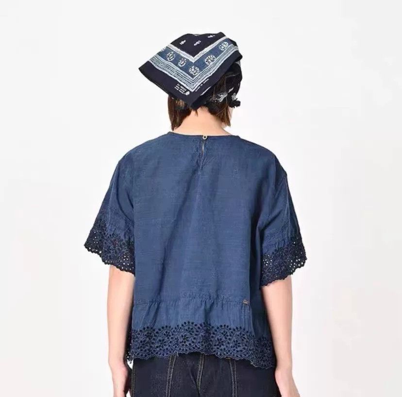 45rpm 45R Cotton Denim Shirt Size M / US 6-8 / IT 42-44 - 2 Thumbnail