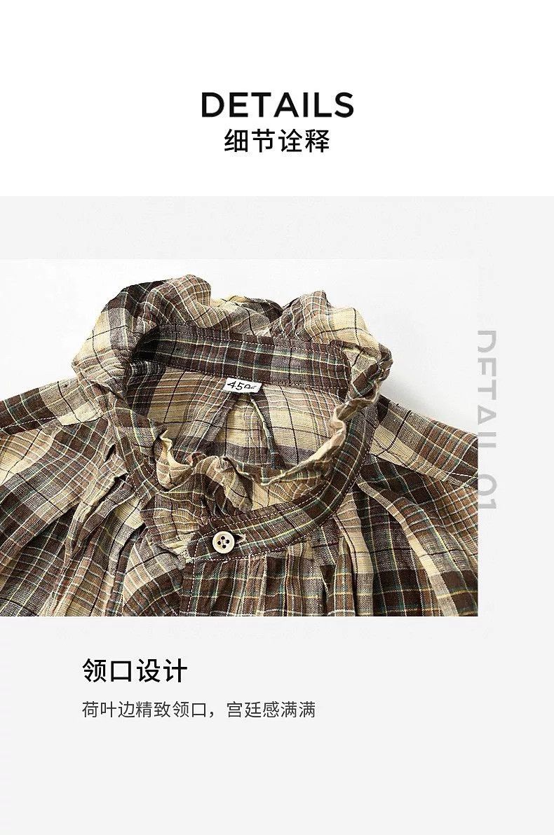 45rpm 45R Linen Plaid Shirt L Size L / US 10 / IT 46 - 4 Thumbnail