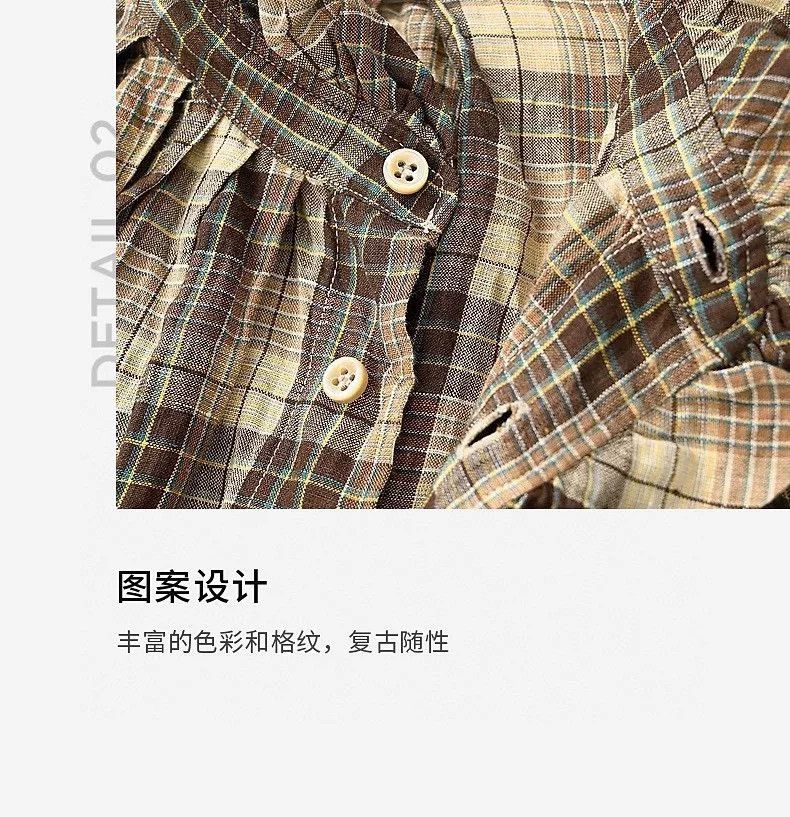 45rpm 45R Linen Plaid Shirt L Size L / US 10 / IT 46 - 5 Thumbnail