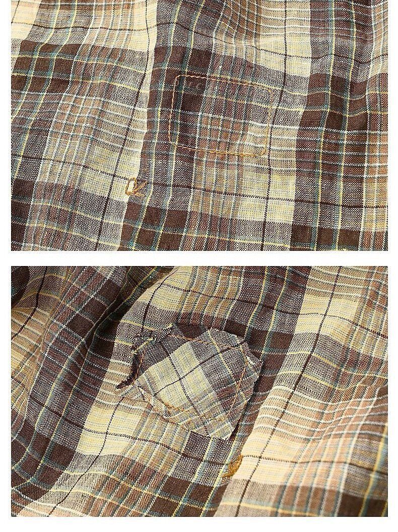 45rpm 45R Linen Plaid Shirt L Size L / US 10 / IT 46 - 6 Thumbnail