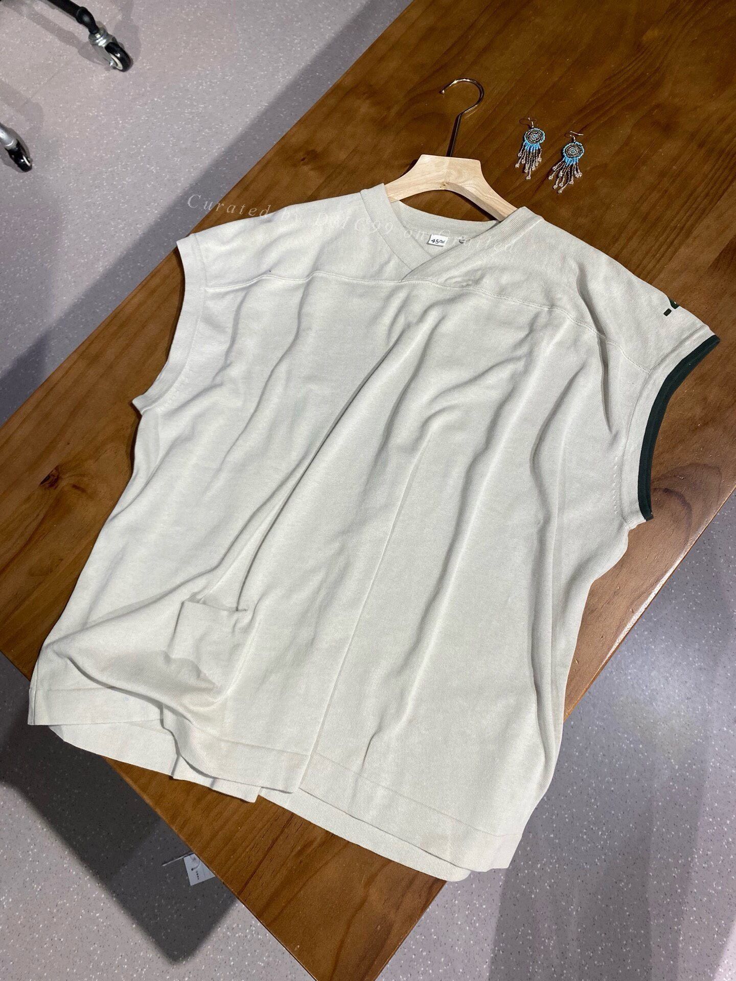 45rpm 45R Cotton Oversized Knit T-shirt Size US L / EU 52-54 / 3 - 2 Thumbnail
