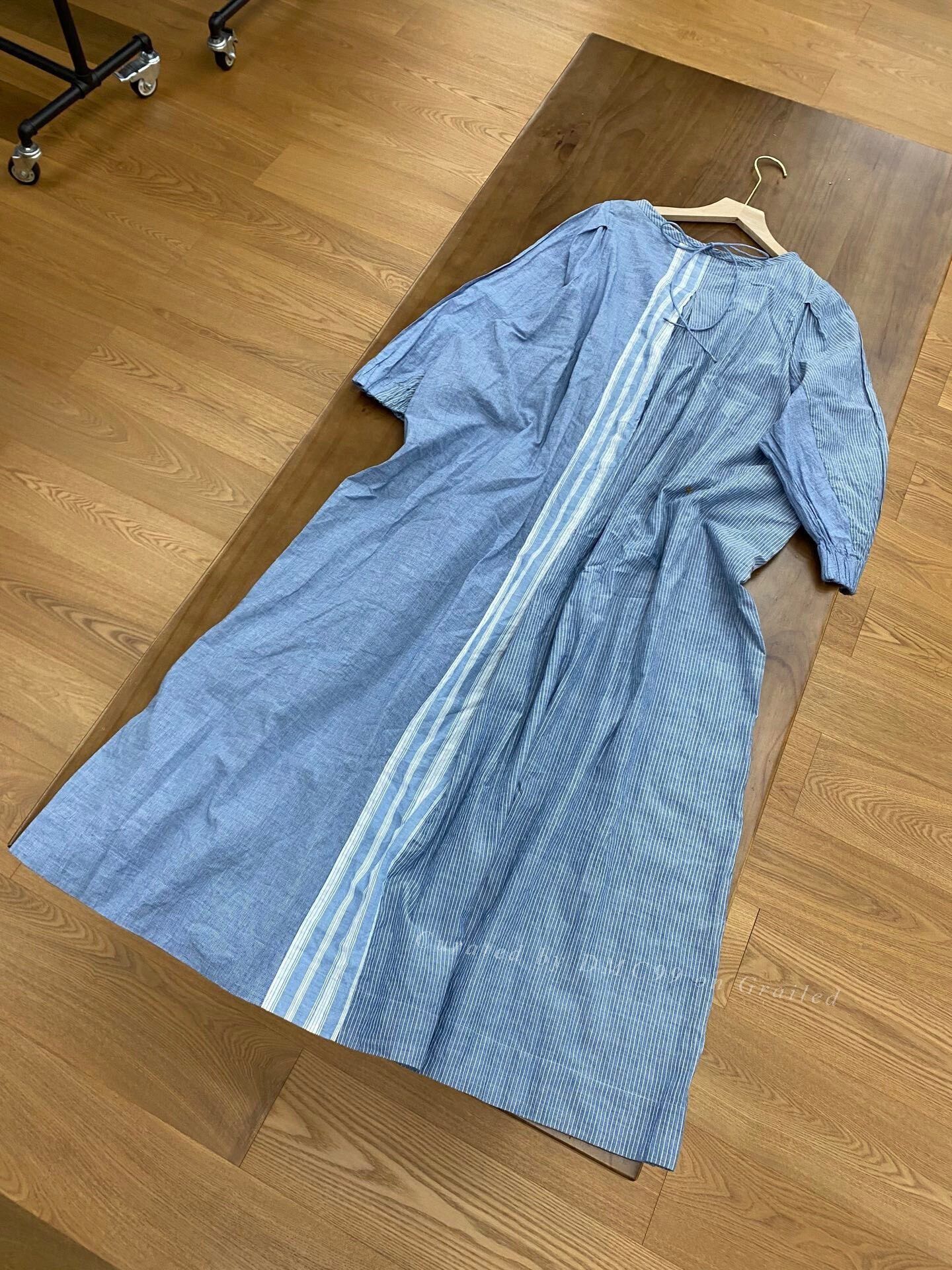 45rpm 45R Cotton Khadi Pleated Dress Size M / US 6-8 / IT 42-44 - 3 Thumbnail