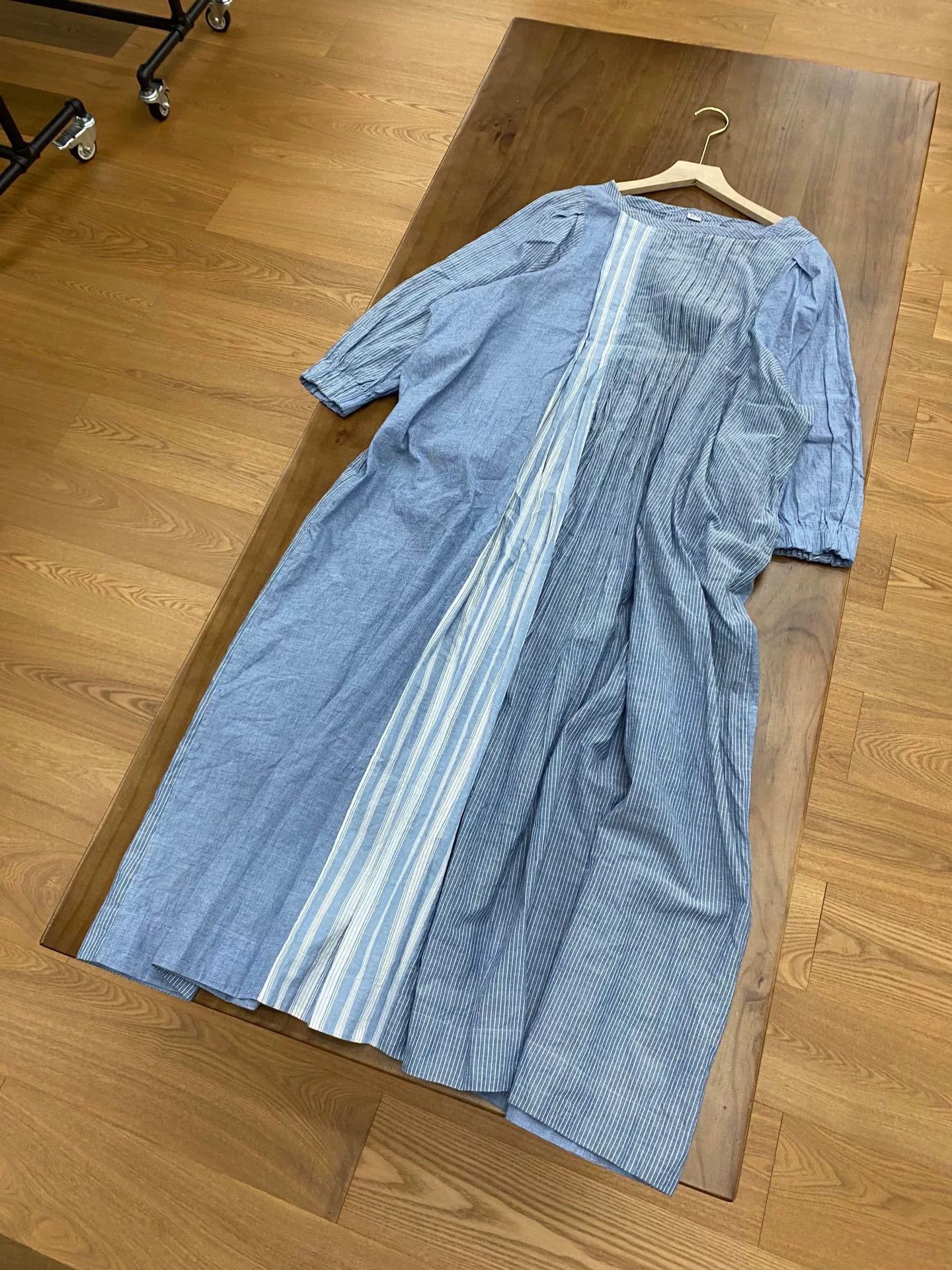 45rpm 45R Cotton Khadi Pleated Dress Size M / US 6-8 / IT 42-44 - 2 Thumbnail