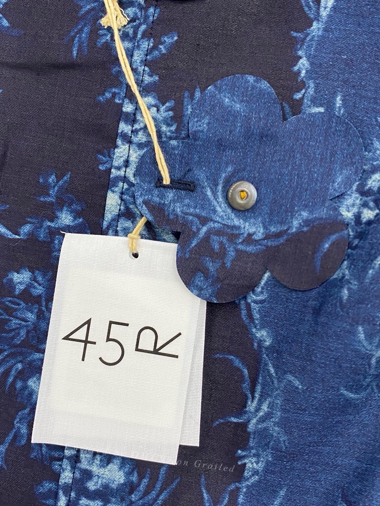45rpm 45R Indigo Floral Print Panel Dress Size M / US 6-8 / IT 42-44 - 7 Thumbnail