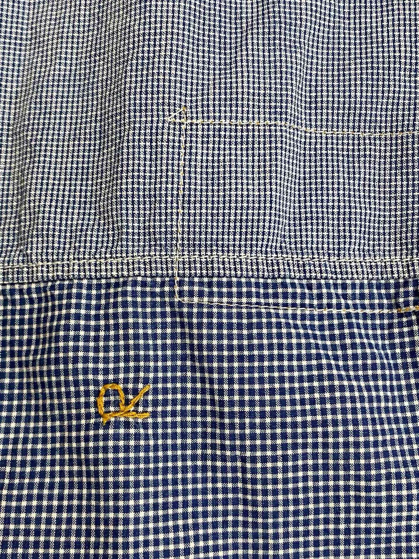45rpm 45R Cotton Indigo Patchwork Oriental Shirt Size US M / EU 48-50 / 2 - 9 Thumbnail