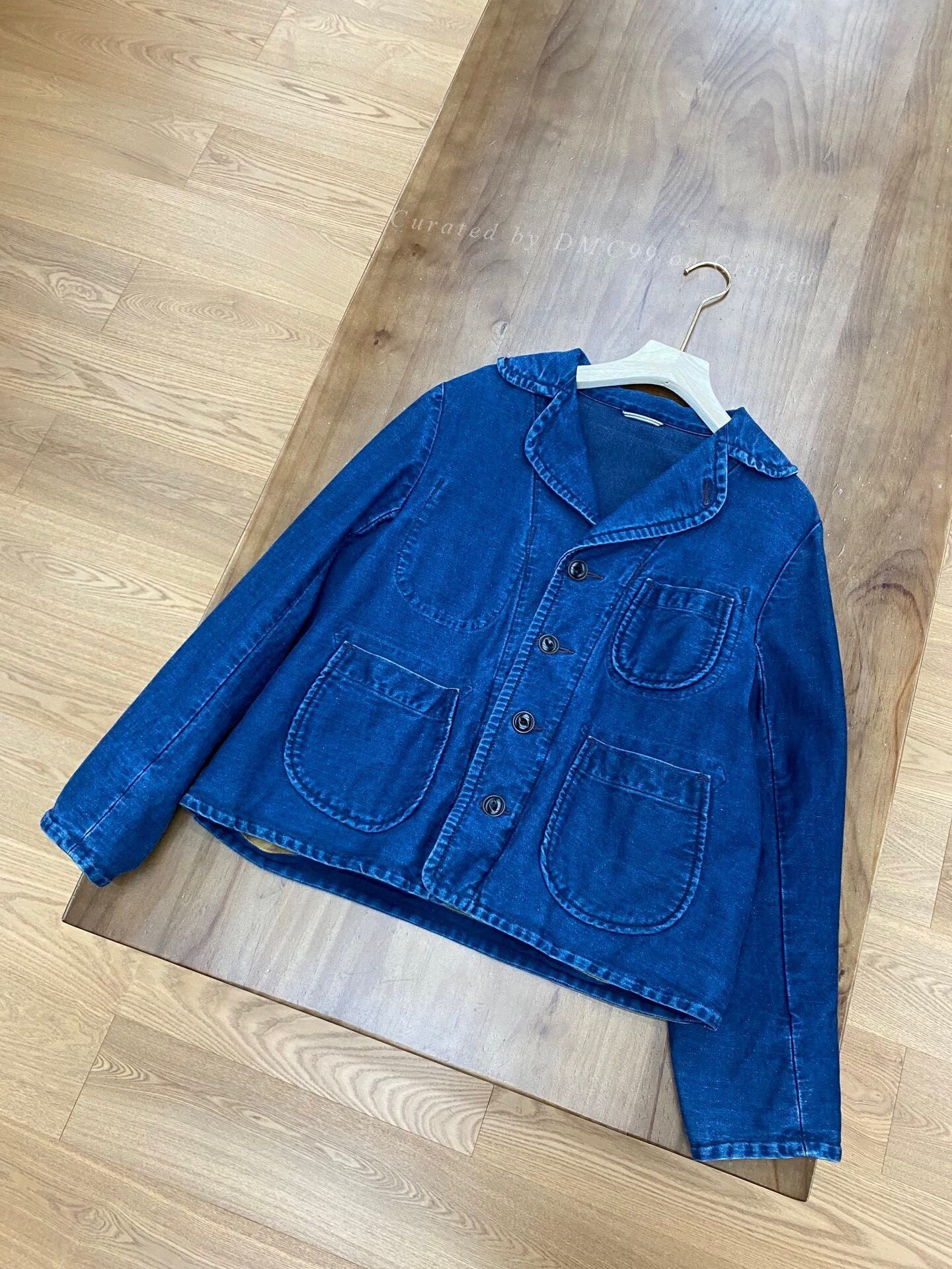 45rpm 45R Indigo Denim Short Coat Size US M / EU 48-50 / 2 - 2 Thumbnail