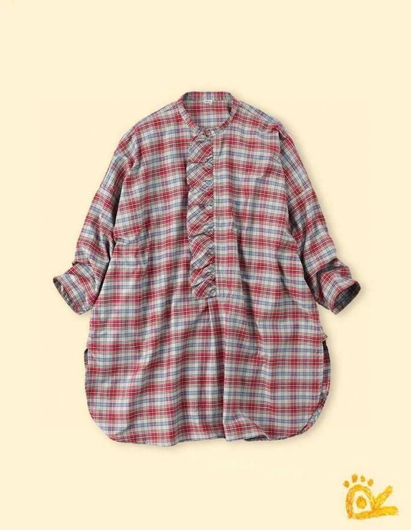 Rone 45Roneone Limited Ruffle Midi Shirt Dress Size M / US 6-8 / IT 42-44 - 2 Thumbnail
