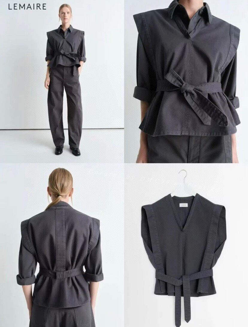 Lemaire LEMAIRE Women's Sleeveless Tie Jacket Size S / US 4 / IT 40 - 7 Thumbnail