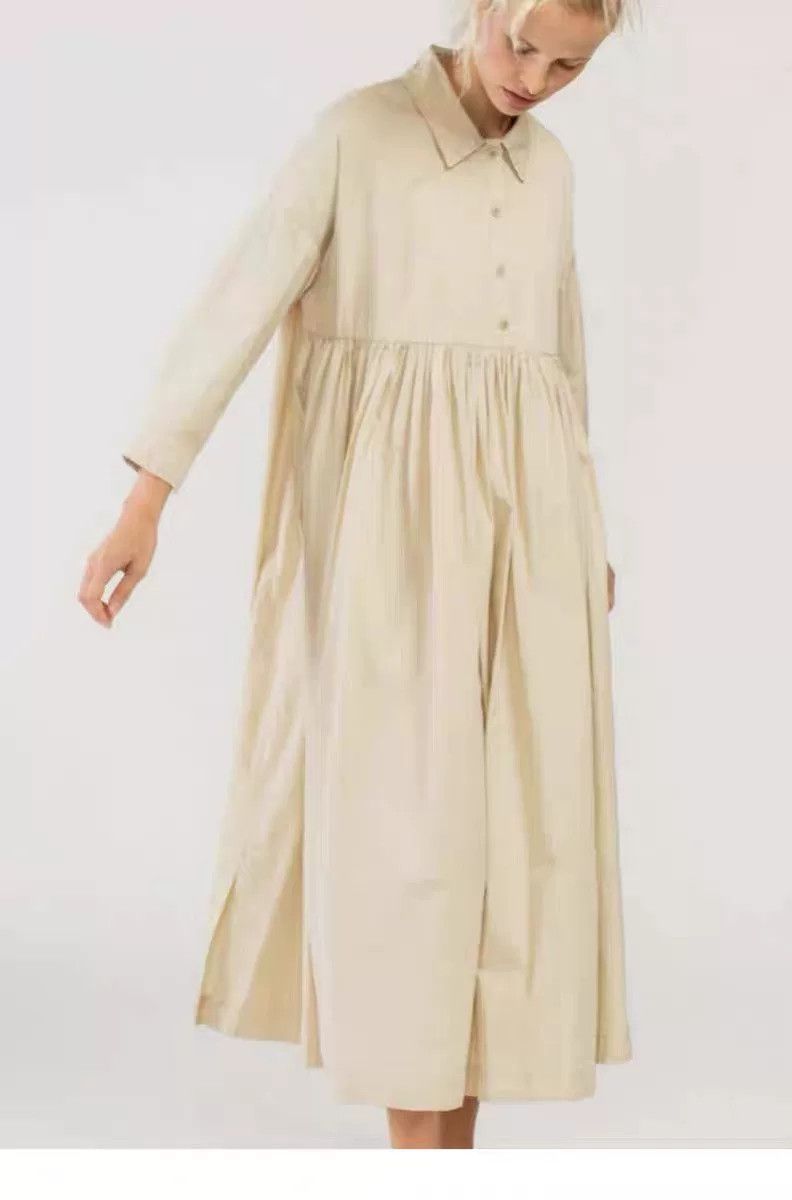 Casey Casey CaseyCasey Silk-Cotton Taffeta Long-Sleeve Dress Size M / US 6-8 / IT 42-44 - 8 Thumbnail