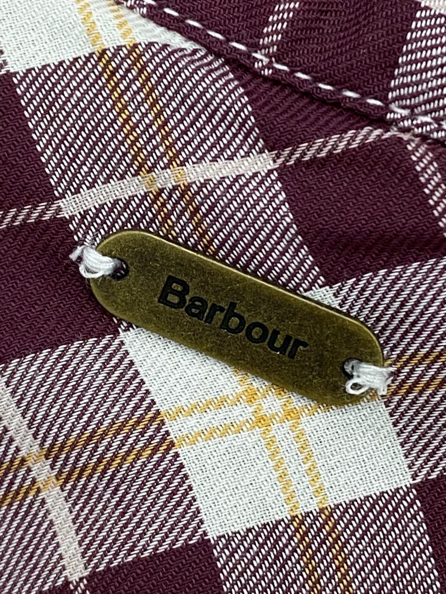 Barbour Barbour Burgundy Plaid Shirt Size US XS / EU 42 / 0 - 9 Thumbnail