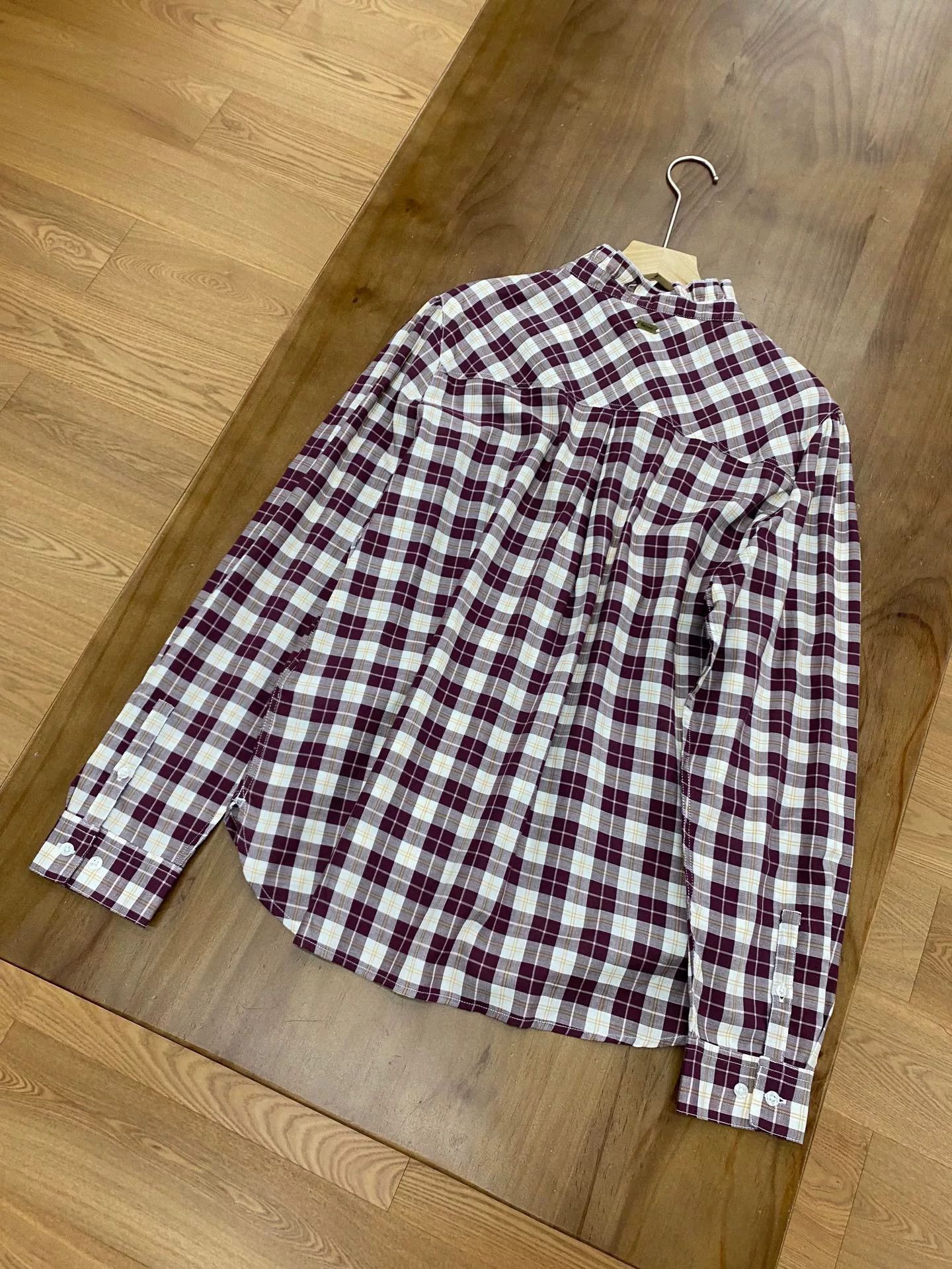 Barbour Barbour Burgundy Plaid Shirt Size US XS / EU 42 / 0 - 3 Thumbnail