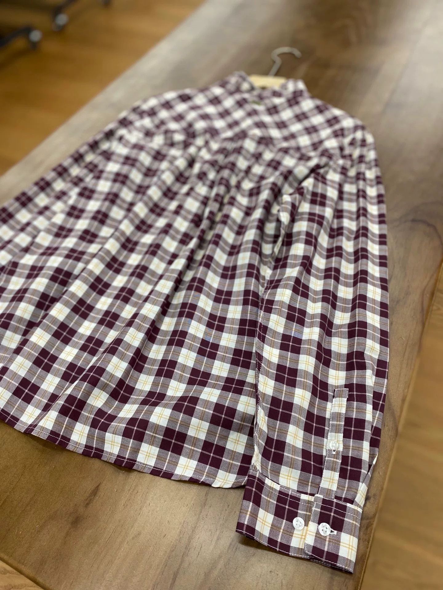 Barbour Barbour Burgundy Plaid Shirt Size US XS / EU 42 / 0 - 5 Thumbnail