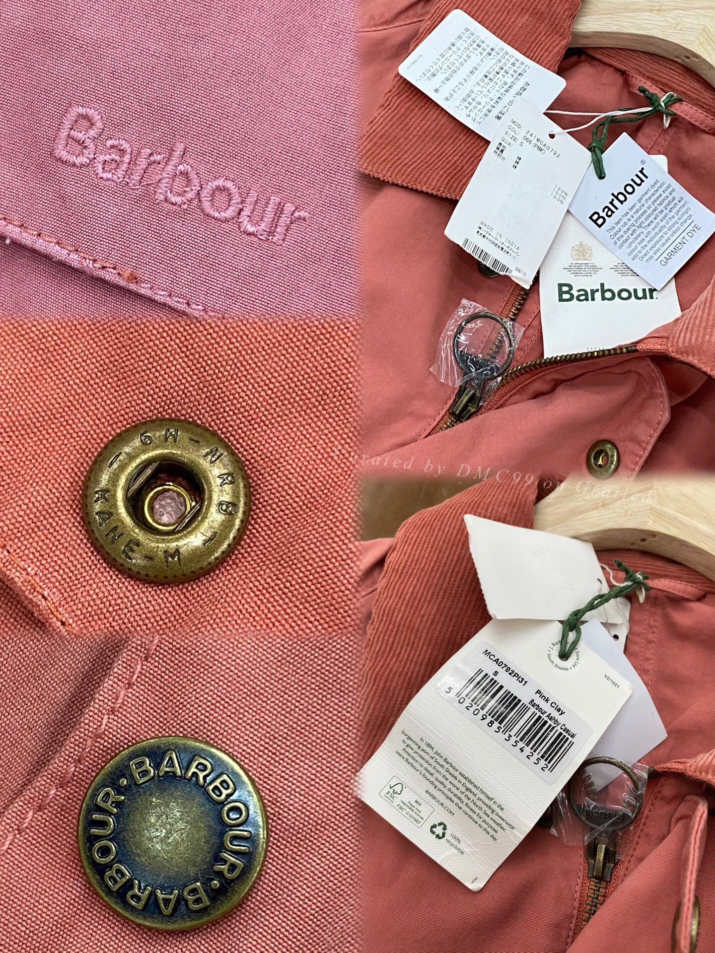 Barbour Barbour Pink Wax-Free Utility Jacket Size S / US 4 / IT 40 - 3 Thumbnail