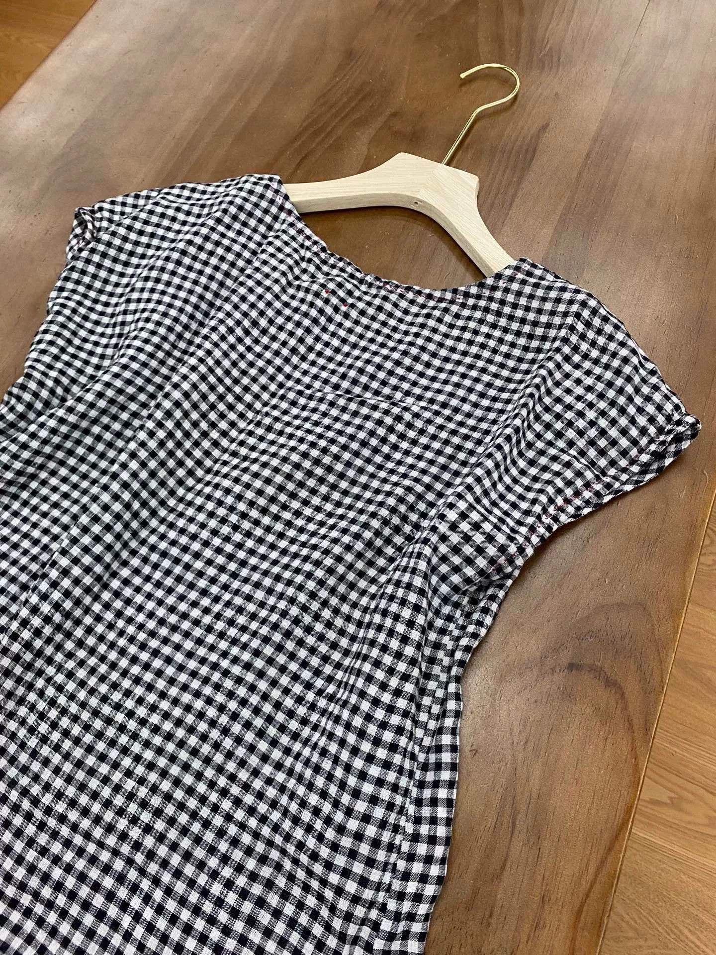 Other DVE Classic Black White Check Sleeveless Top Size S / US 4 / IT 40 - 5 Thumbnail