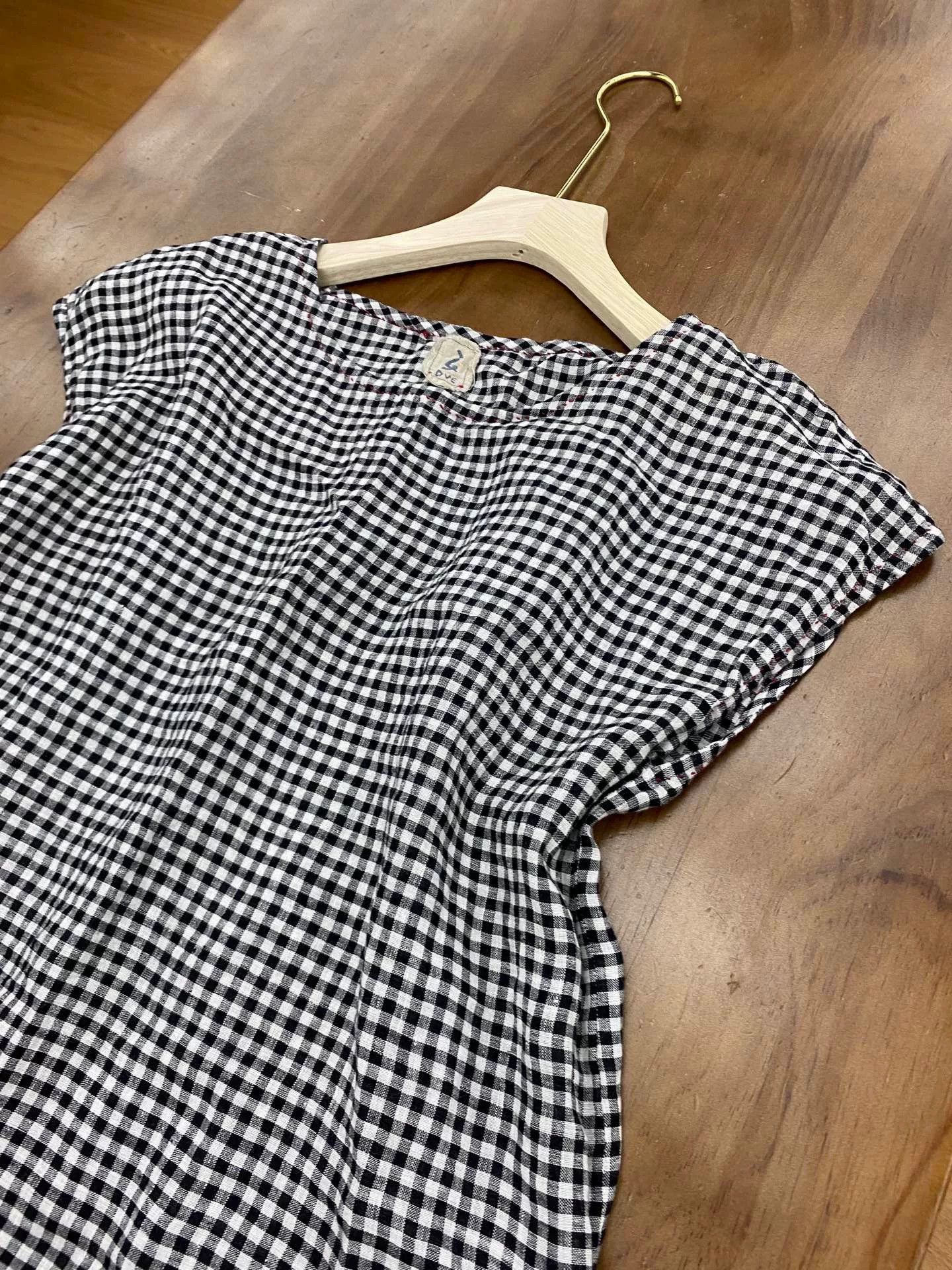 Other DVE Classic Black White Check Sleeveless Top Size S / US 4 / IT 40 - 2 Thumbnail