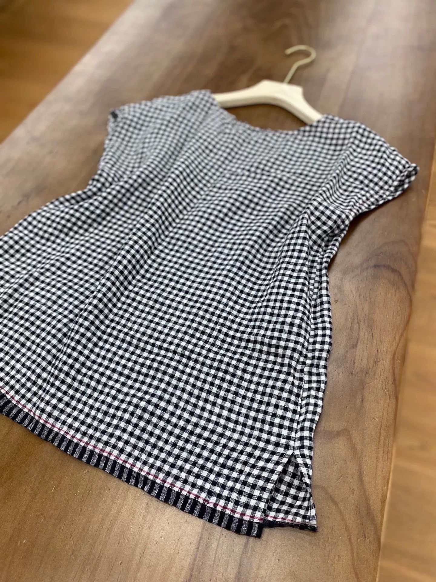 Other DVE Classic Black White Check Sleeveless Top Size S / US 4 / IT 40 - 6 Thumbnail