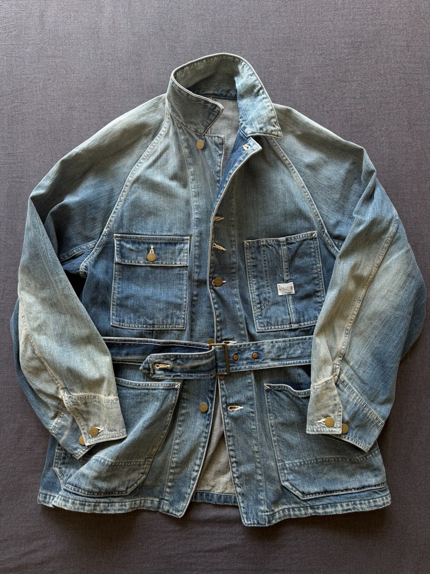 Kapital Kapital Belted Denim Work Jacket Size US L / EU 52-54 / 3 - 2 Thumbnail