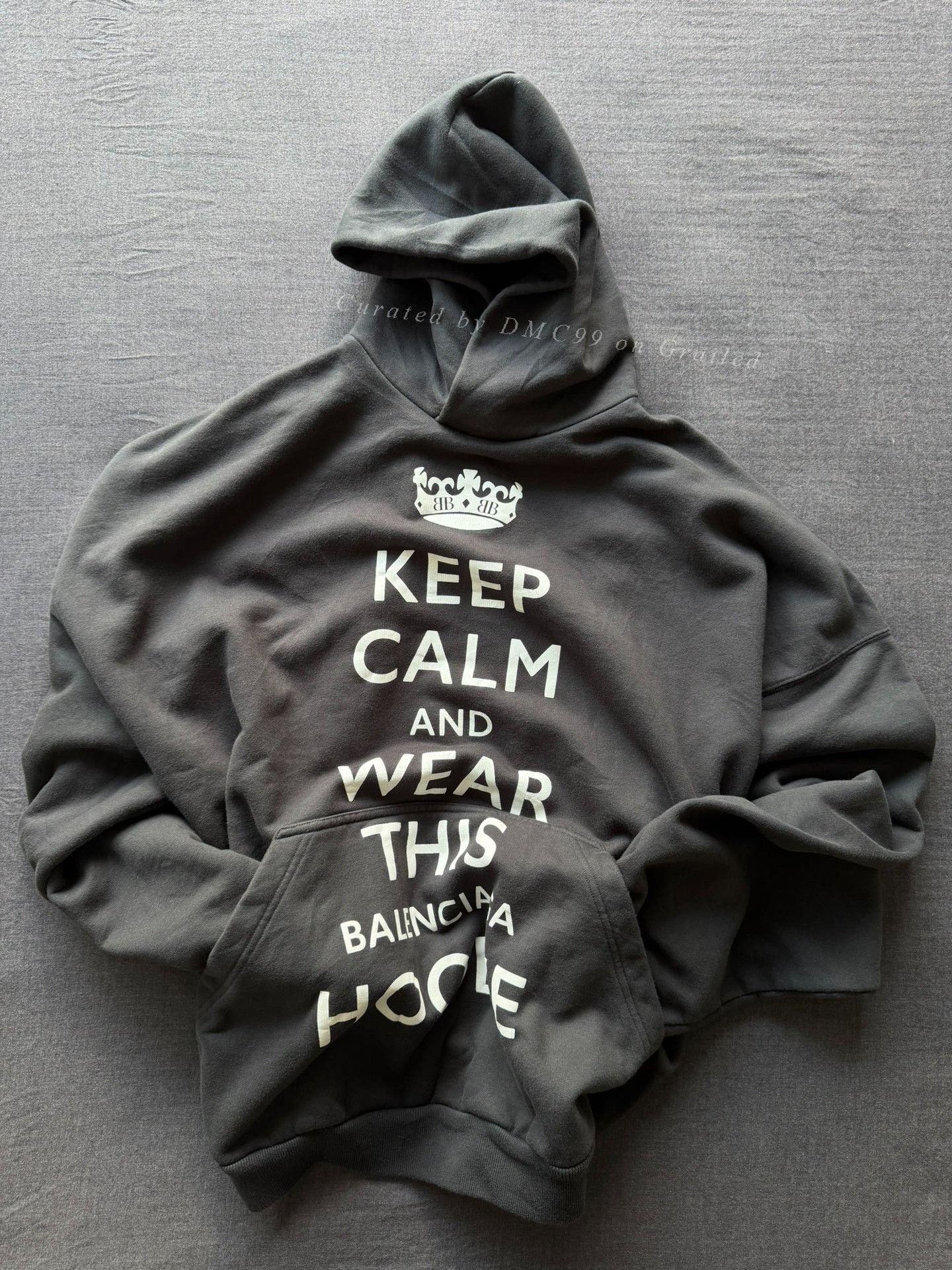 Balenciaga Balenciaga Keep Calm Oversized Hoodie Size US S / EU 44-46 / 1 - 2 Thumbnail