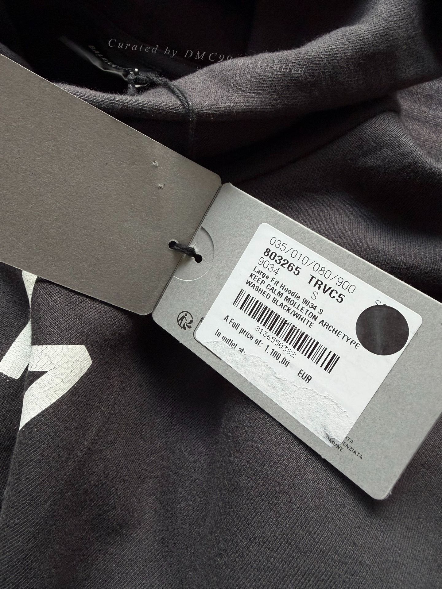 Balenciaga Balenciaga Keep Calm Oversized Hoodie Size US S / EU 44-46 / 1 - 6 Thumbnail