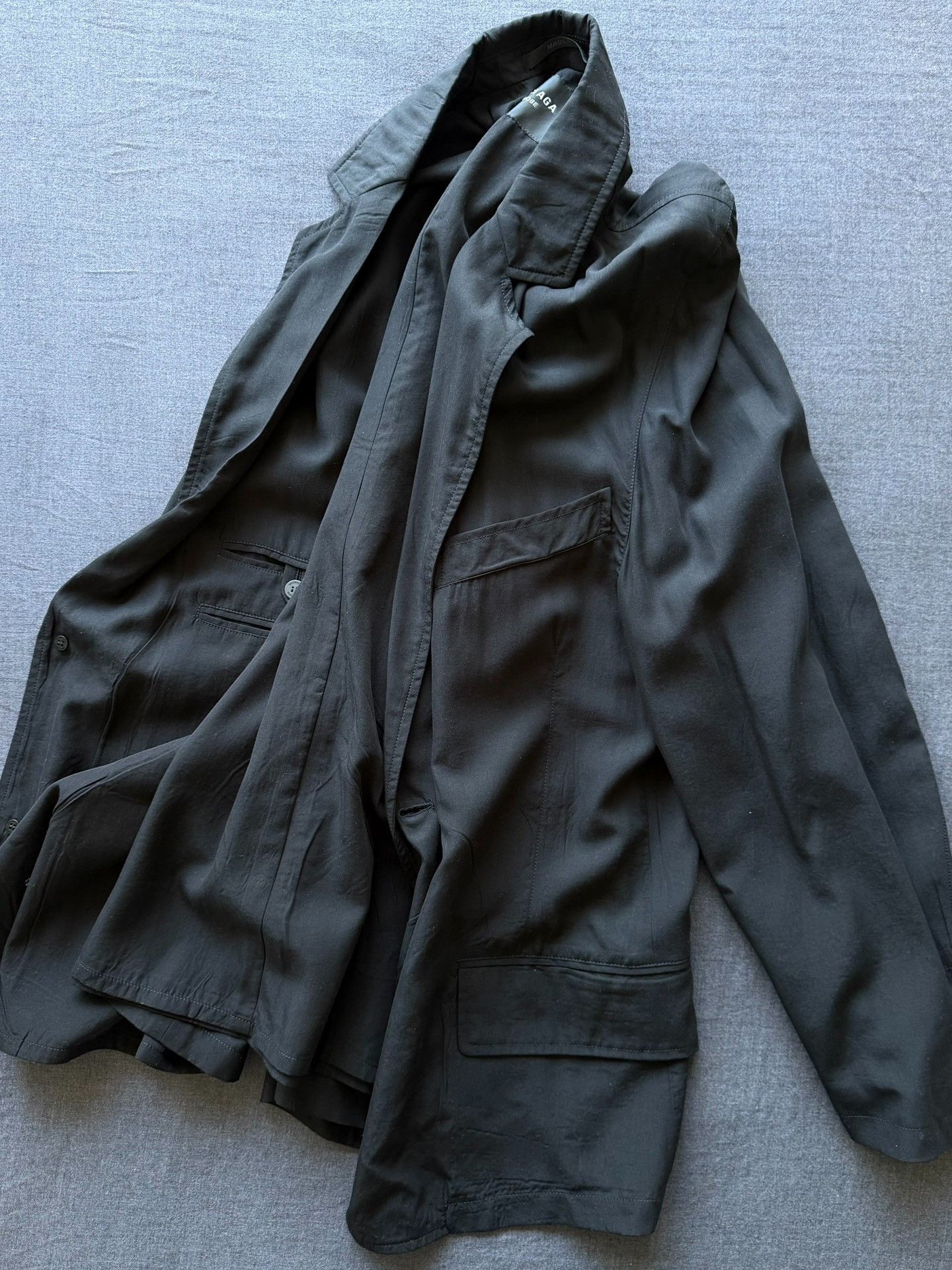 Balenciaga Balenciaga 24 Winter Draped Blazer Size US S / EU 44-46 / 1 - 4 Thumbnail