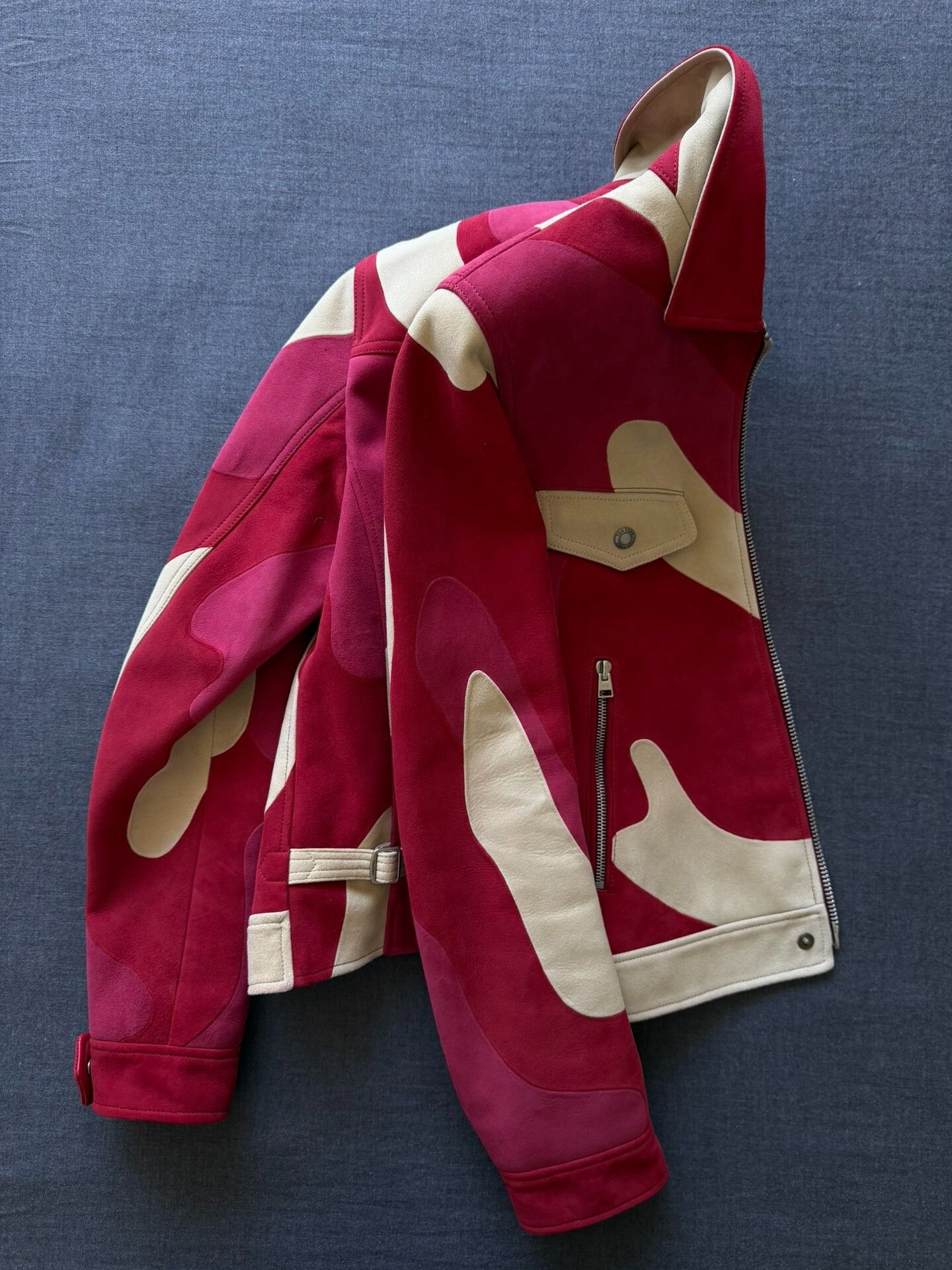 Tom Ford Tom Ford 2016SS Asymmetric Tri-Color Leather Jacket Size US S / EU 44-46 / 1 - 5 Thumbnail