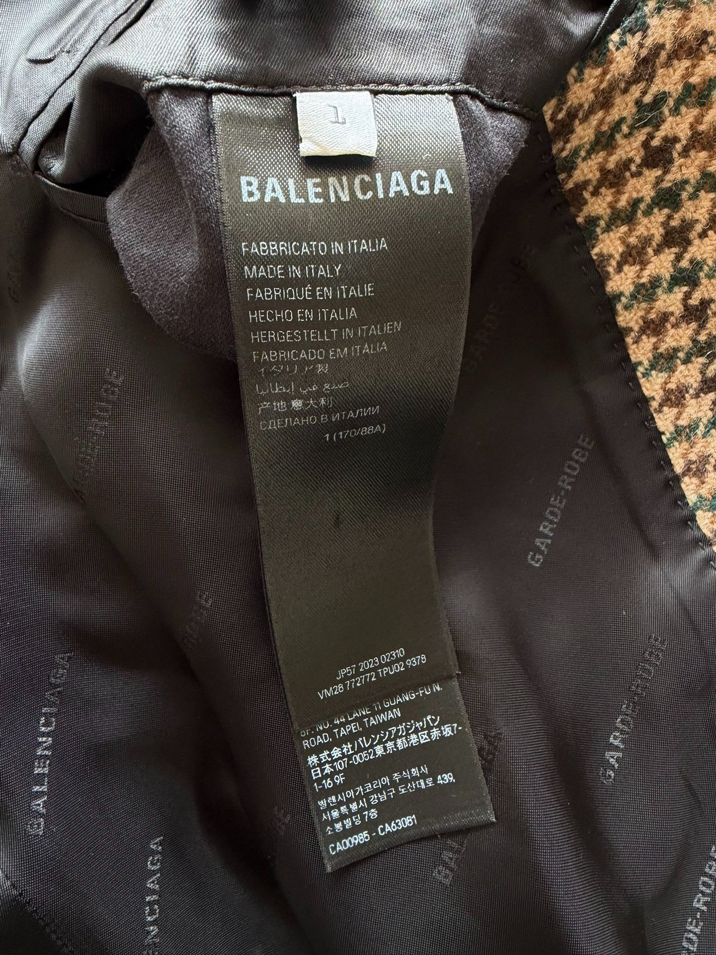 Balenciaga Balenciaga Houndstooth Long Coat Size S / US 4 / IT 40 - 7 Thumbnail