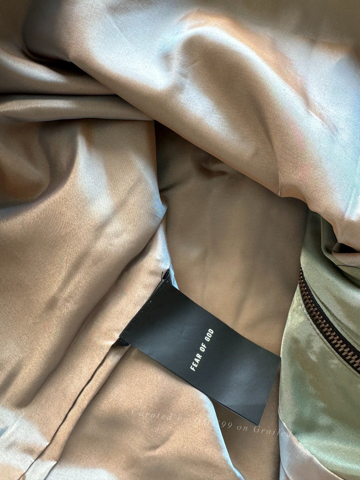 Fear of God Fear of God 7th Iridescent Green Logo Jacket Size US XS / EU 42 / 0 - 7 Thumbnail
