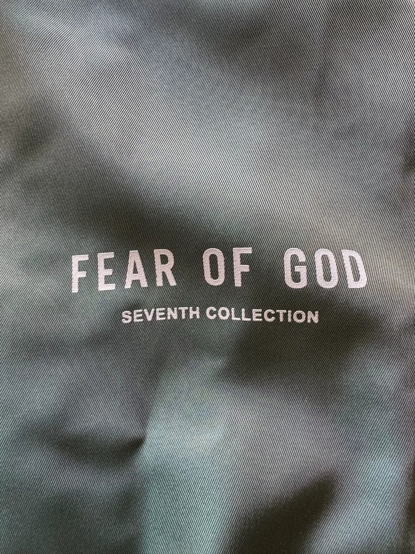 Fear of God Fear of God 7th Iridescent Green Logo Jacket Size US XS / EU 42 / 0 - 3 Thumbnail