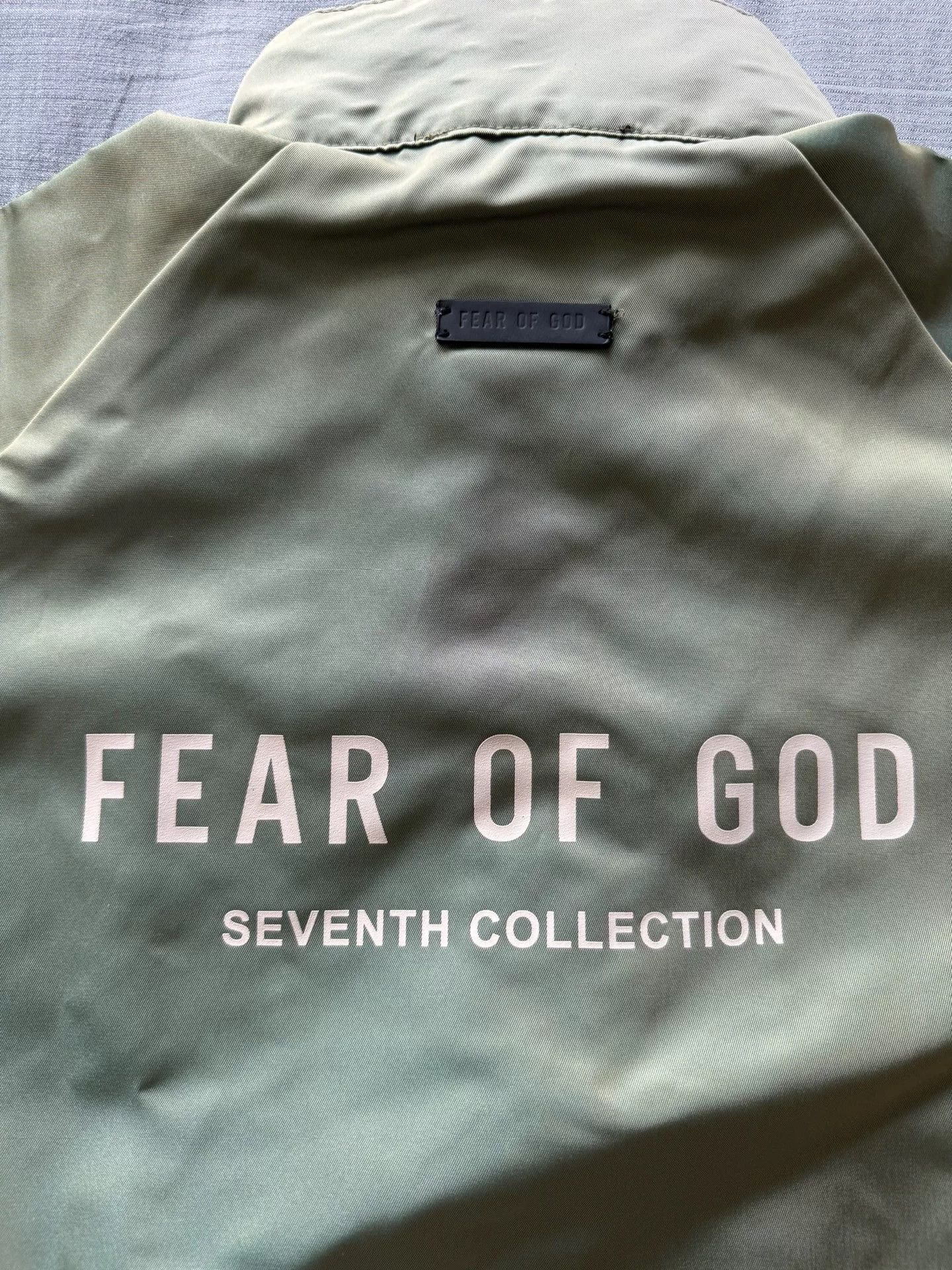 Fear of God Fear of God 7th Iridescent Green Logo Jacket Size US XS / EU 42 / 0 - 6 Thumbnail