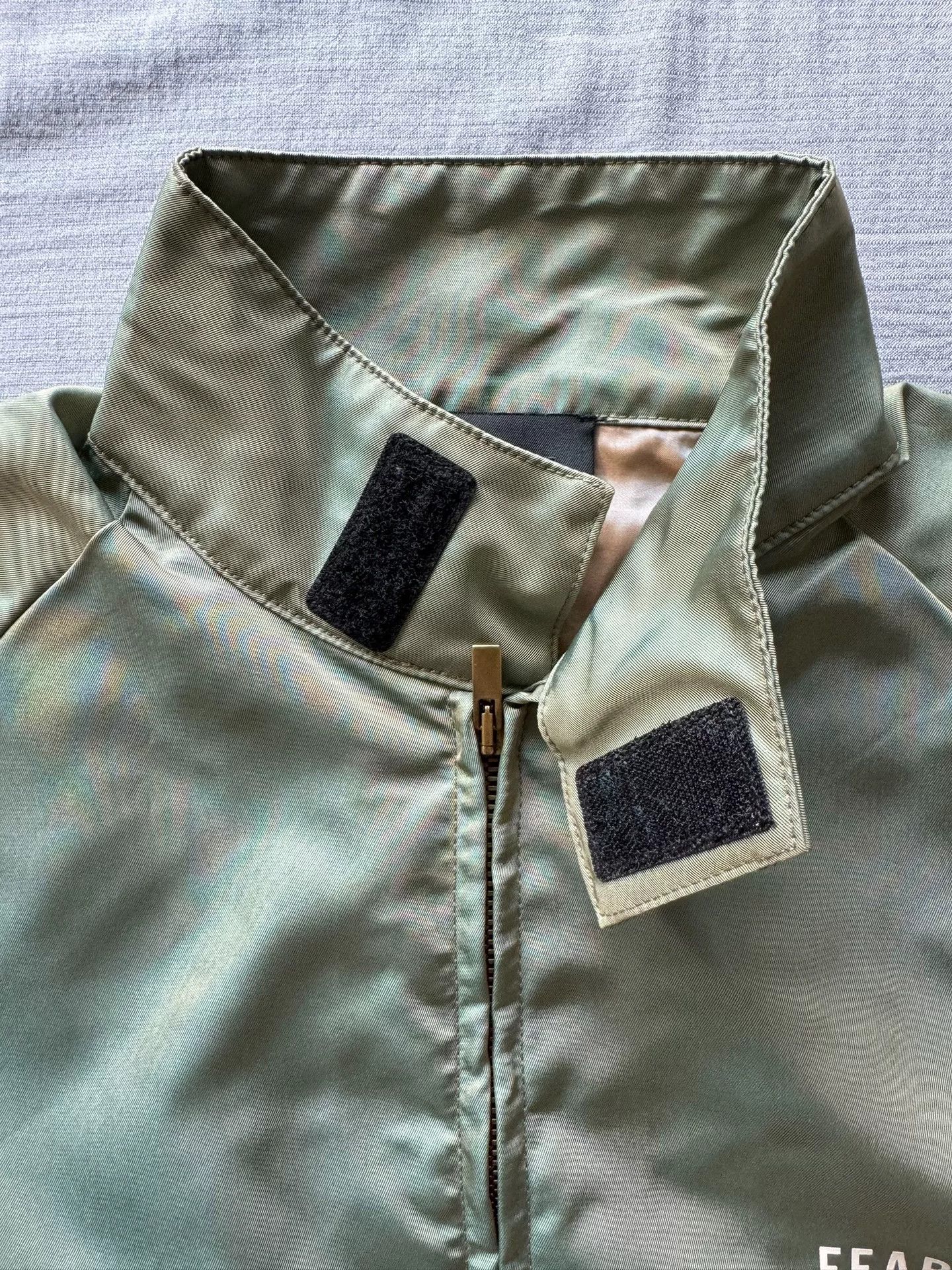 Fear of God Fear of God 7th Iridescent Green Logo Jacket Size US XS / EU 42 / 0 - 2 Thumbnail