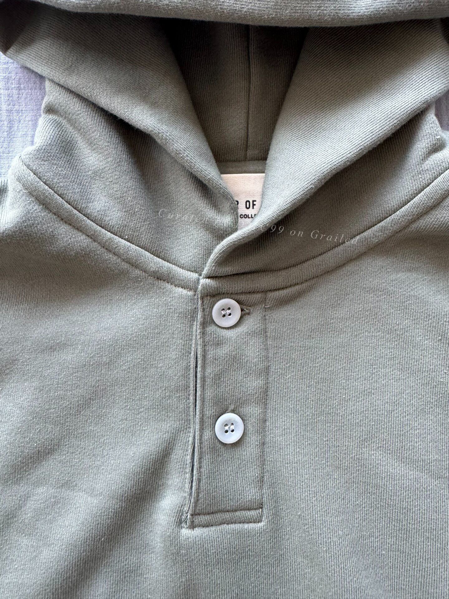 Fear of God FEAR OF GOD 6th Everyday Henley Hoodie Size US XS / EU 42 / 0 - 3 Thumbnail