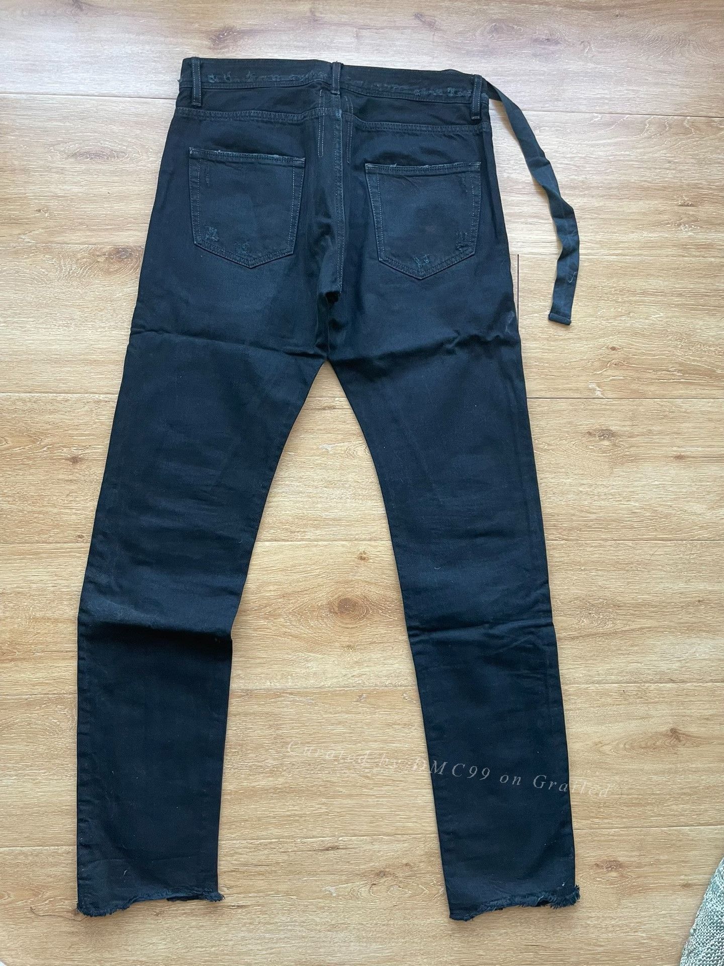Rick Owens Rick Owens Dark Shadow Distressed Overdyed Denim Size US 32 / EU 48 - 3 Thumbnail