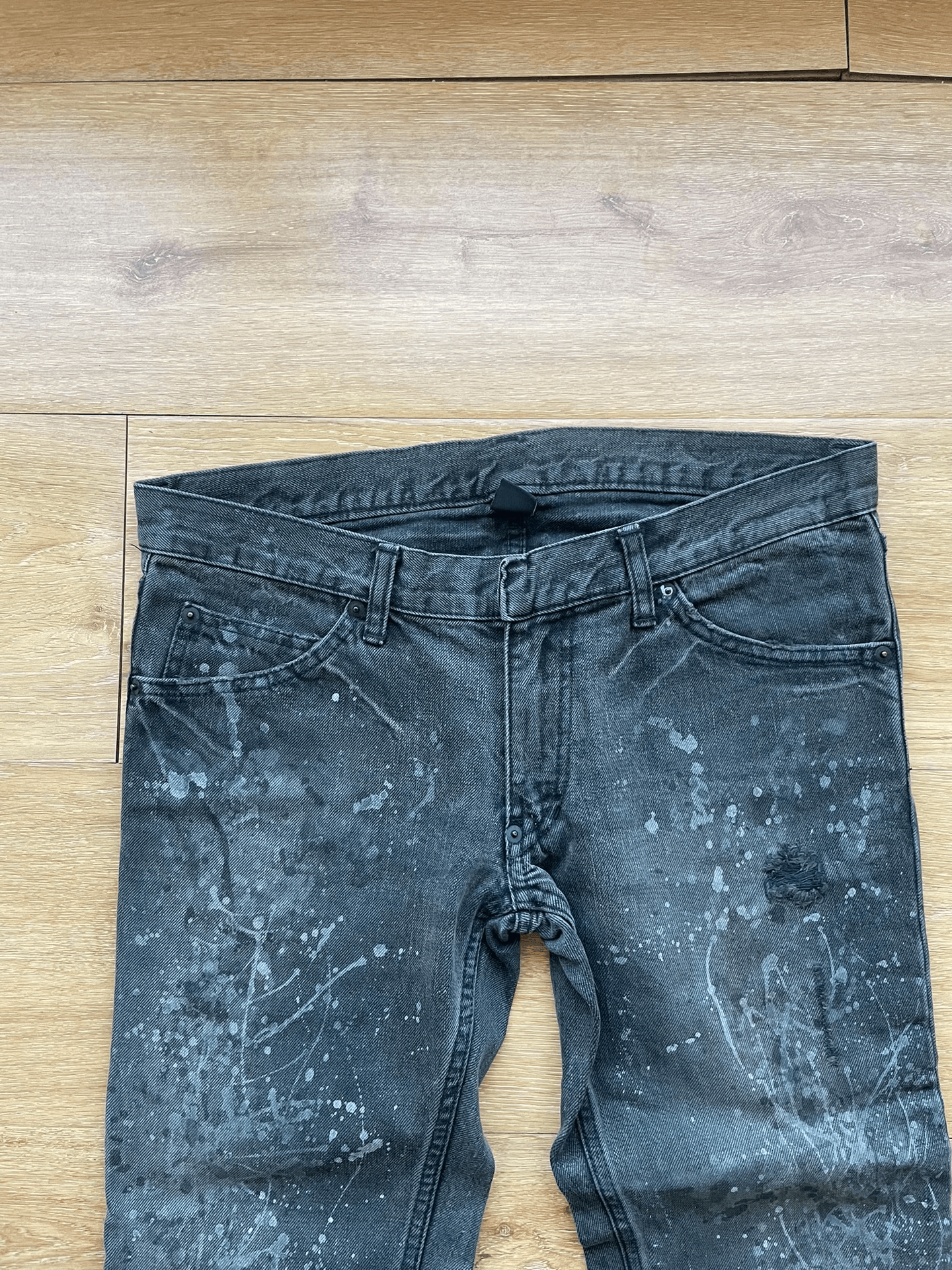 Pledge Pledge Distressed Paint Splatter Jeans Size US 32 / EU 48 - 4 Thumbnail