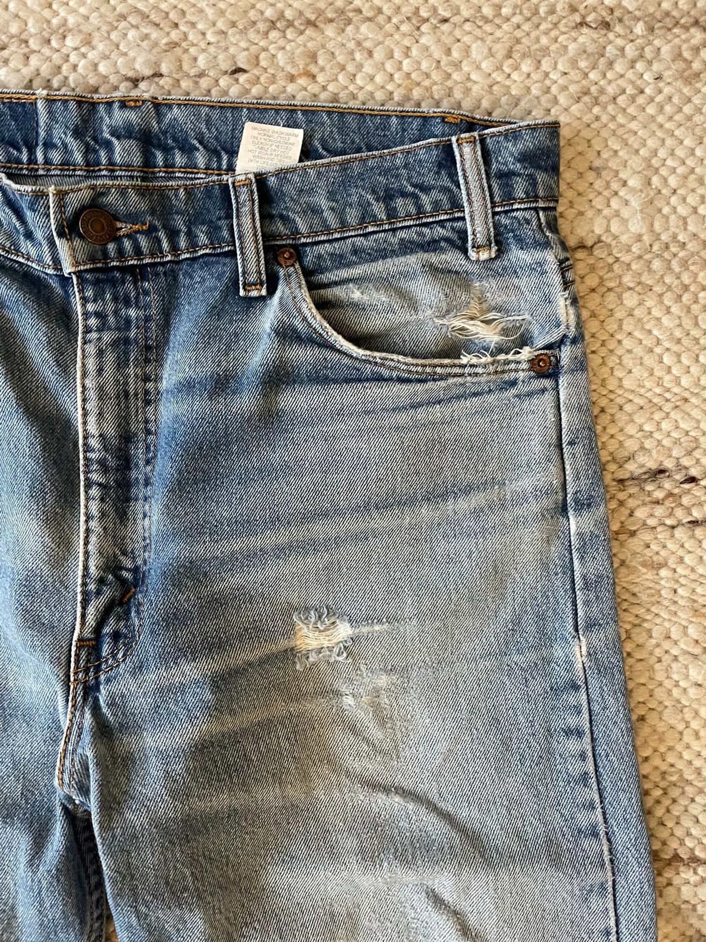 Levi's Vintage Clothing Levi's Vintage 505 Distressed Jeans Size US 30 / EU 46 - 3 Thumbnail