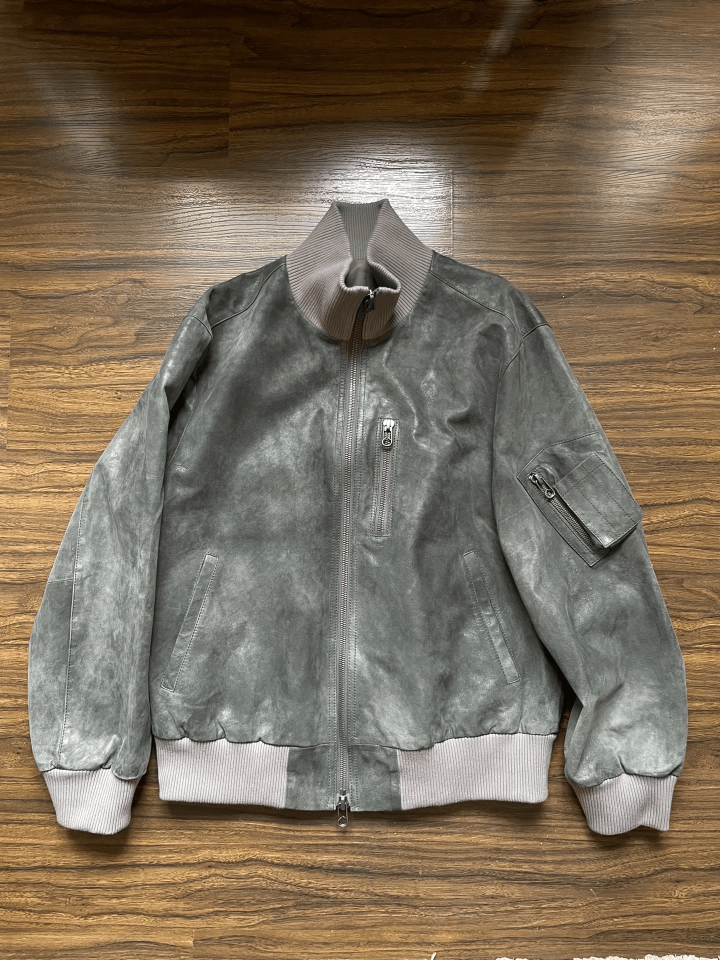 Other Radiance Blue German High Collar Flight Jacket Size US L / EU 52-54 / 3 - 3 Thumbnail