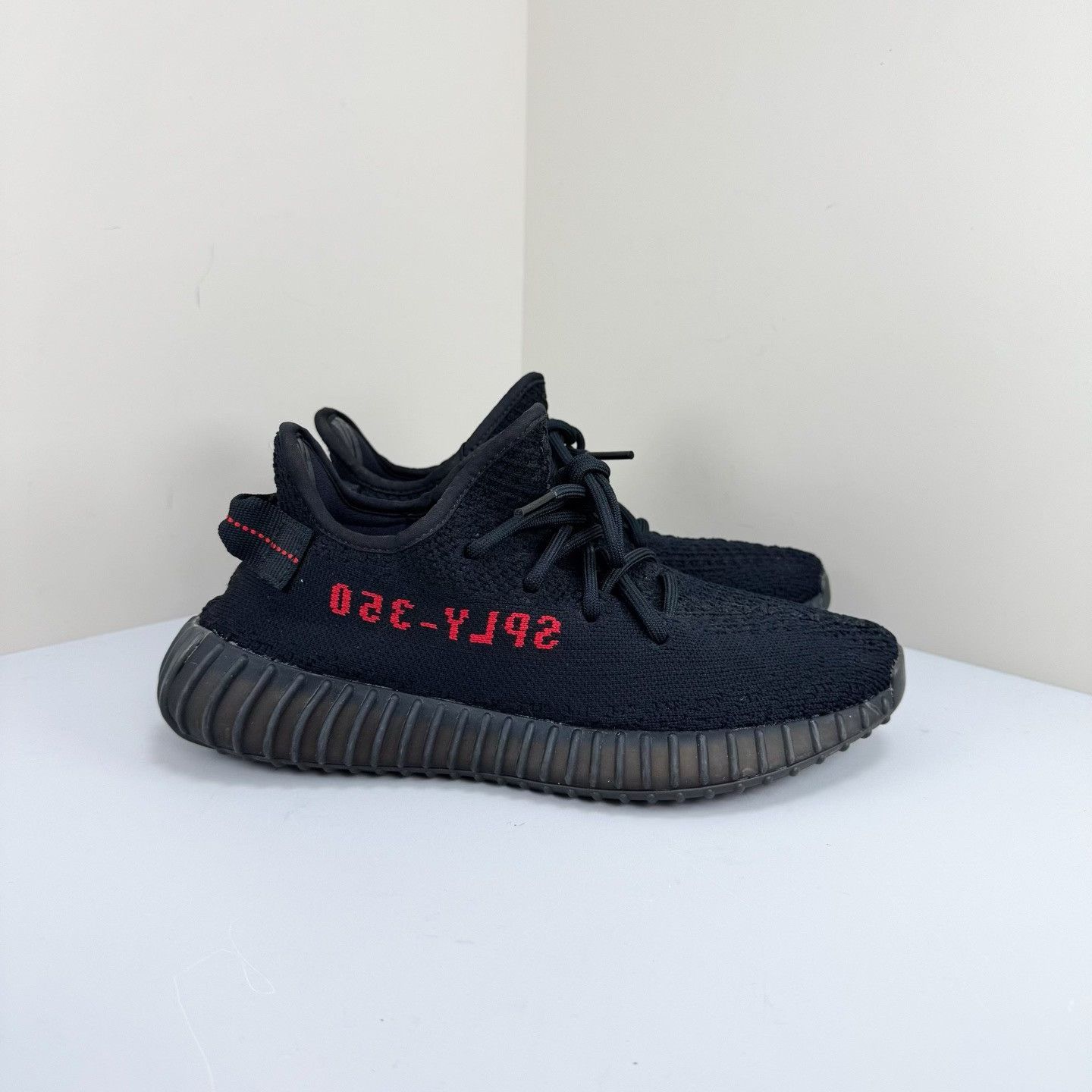 Yeezy Adidas Yeezy 350 V2 Black Red Size US 6 / EU 39 - 4 Thumbnail