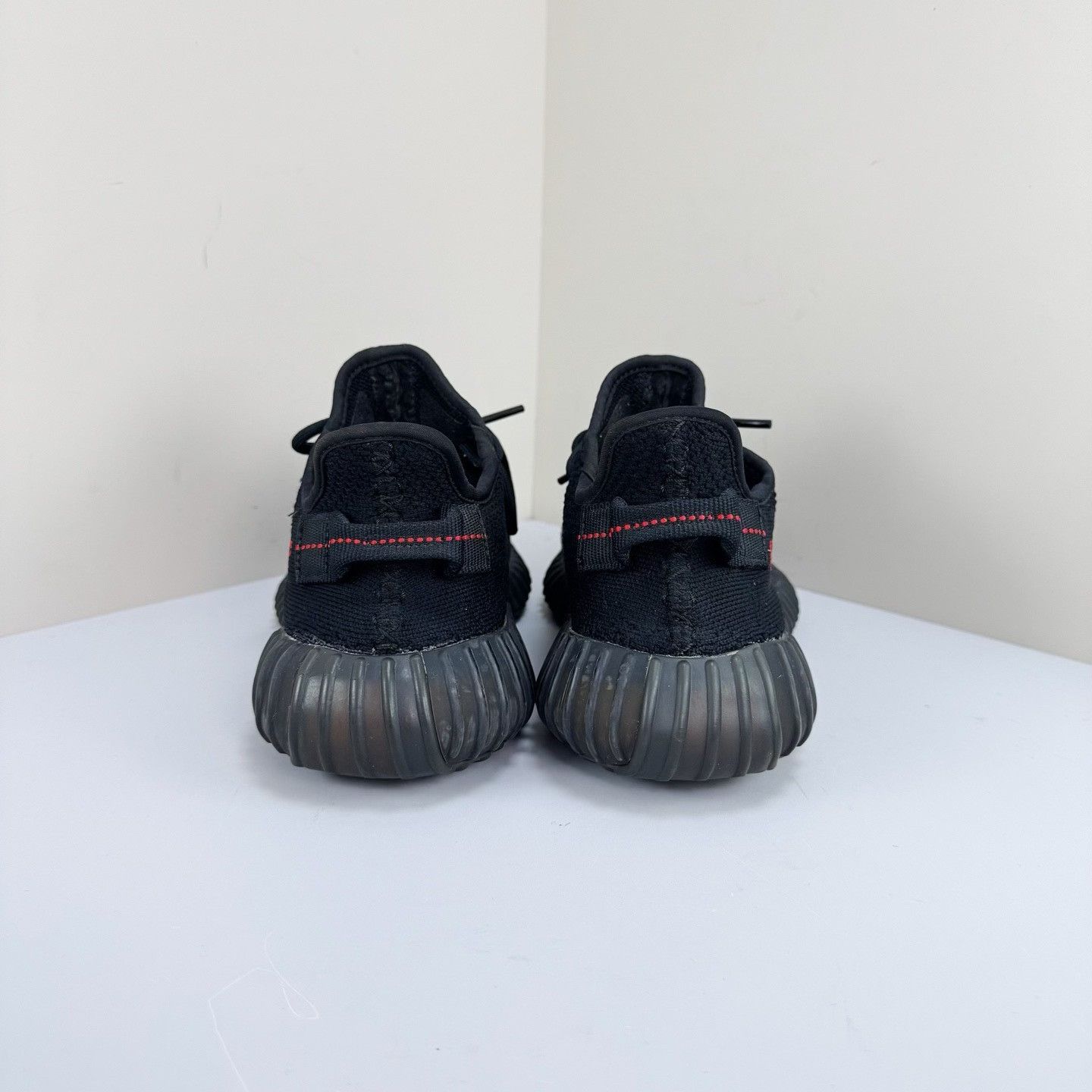 Yeezy Adidas Yeezy 350 V2 Black Red Size US 6 / EU 39 - 3 Thumbnail
