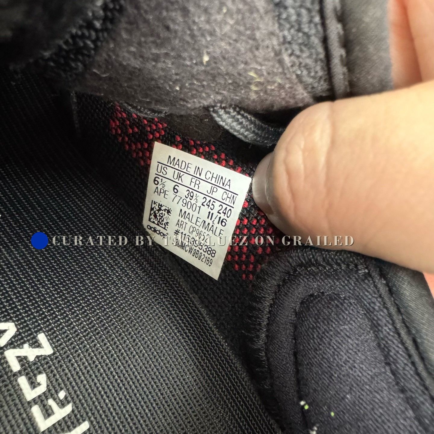 Yeezy Adidas Yeezy 350 V2 Black Red Size US 6 / EU 39 - 6 Thumbnail