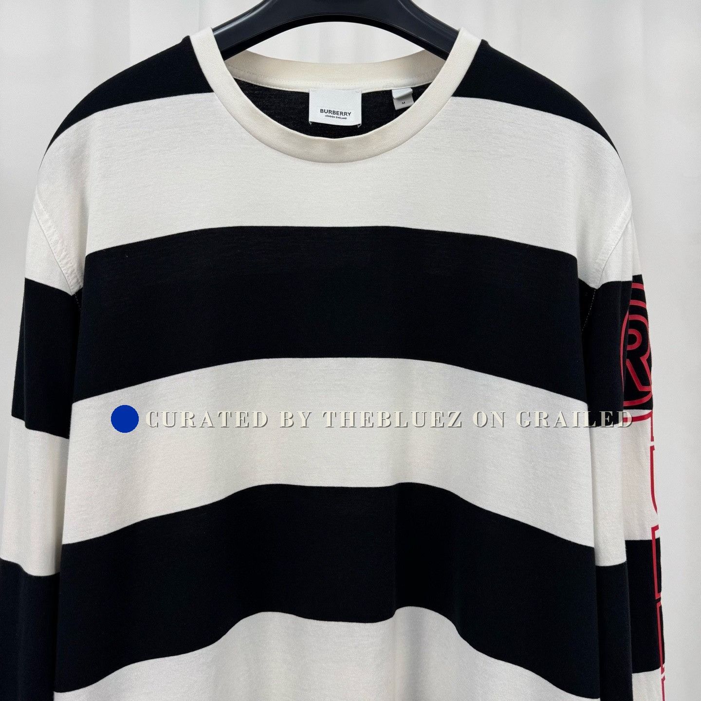 Burberry Burberry Arm Letter Stripe Long-Sleeve Size US M / EU 48-50 / 2 - 3 Thumbnail
