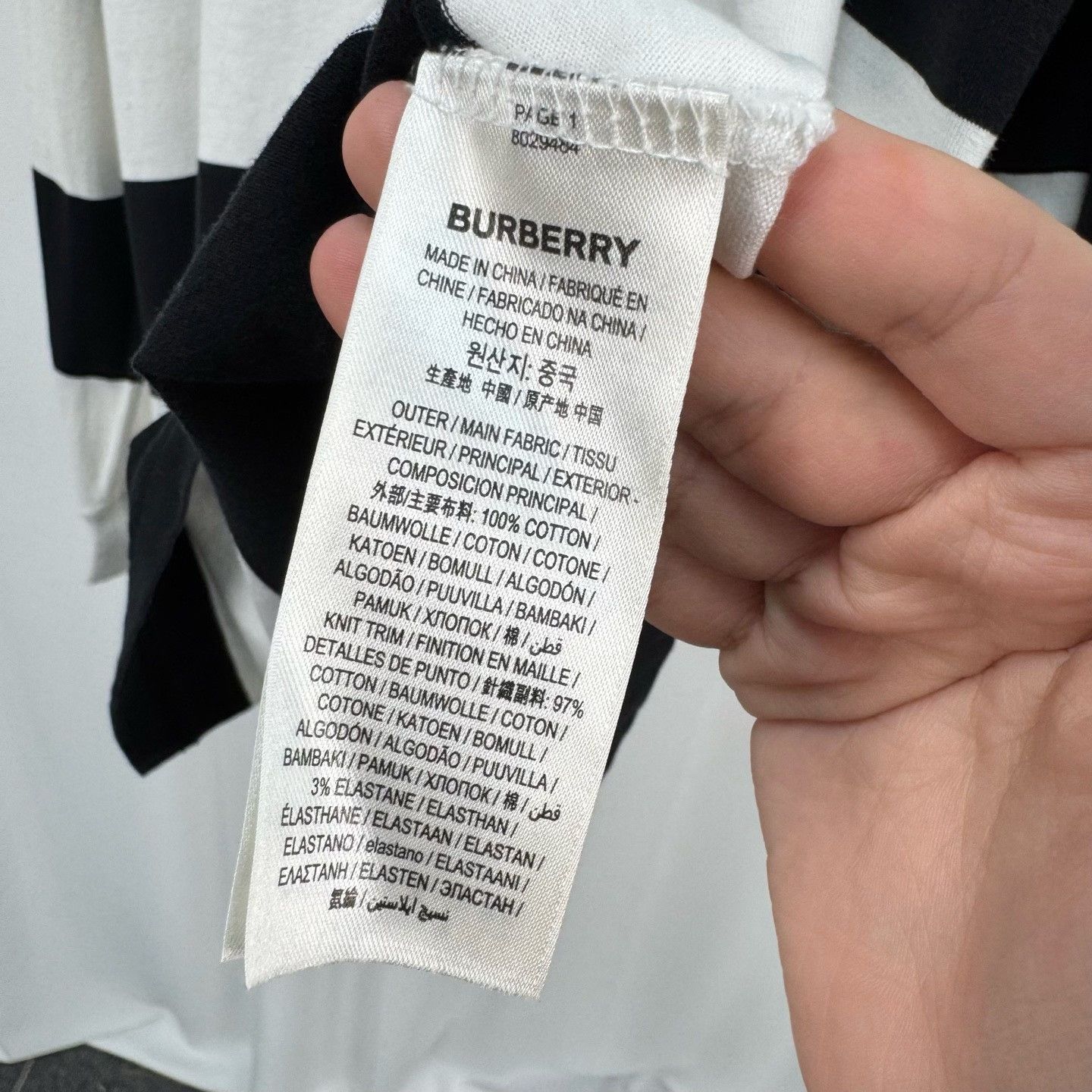 Burberry Burberry Arm Letter Stripe Long-Sleeve Size US M / EU 48-50 / 2 - 6 Thumbnail