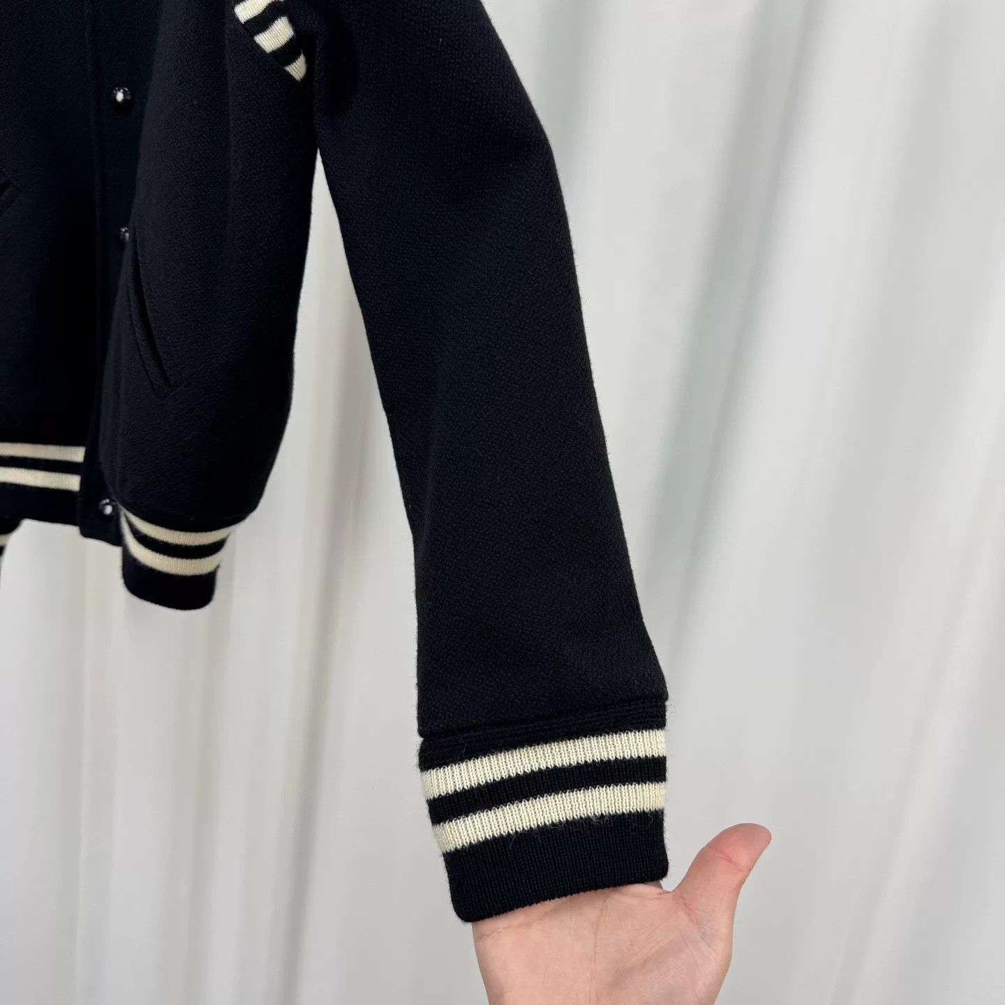 Saint Laurent Paris Saint Laurent Wool Baseball Jacket Size XS / US 0-2 / IT 36-38 - 4 Thumbnail