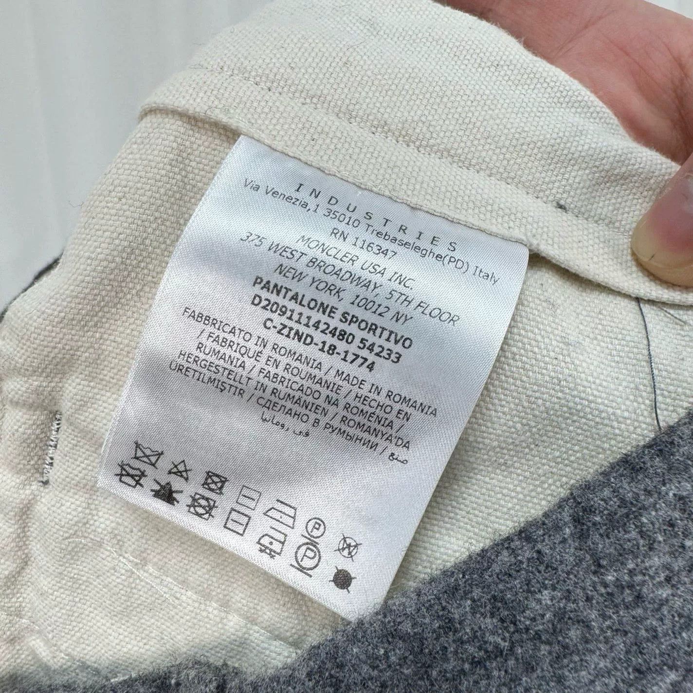 Moncler Moncler Gray Wool Casual Pants Size US 32 / EU 48 - 6 Thumbnail