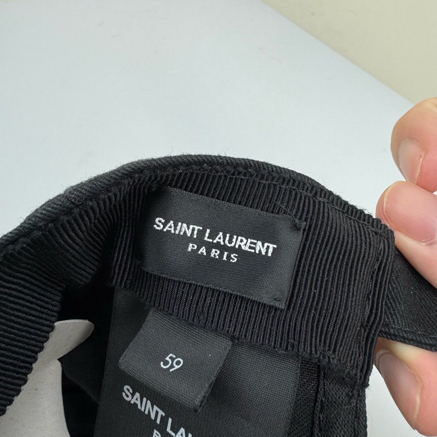 Saint Laurent Paris Saint Laurent Embroidered Letter Hat Size ONE SIZE - 6 Thumbnail