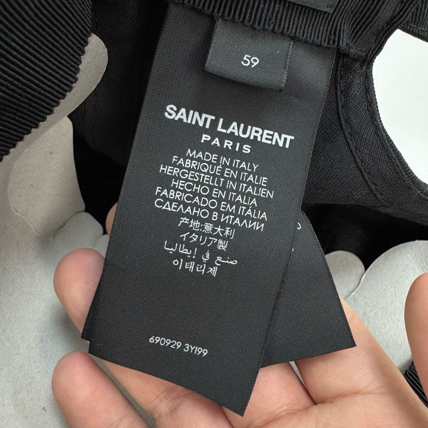 Saint Laurent Paris Saint Laurent Embroidered Letter Hat Size ONE SIZE - 7 Thumbnail