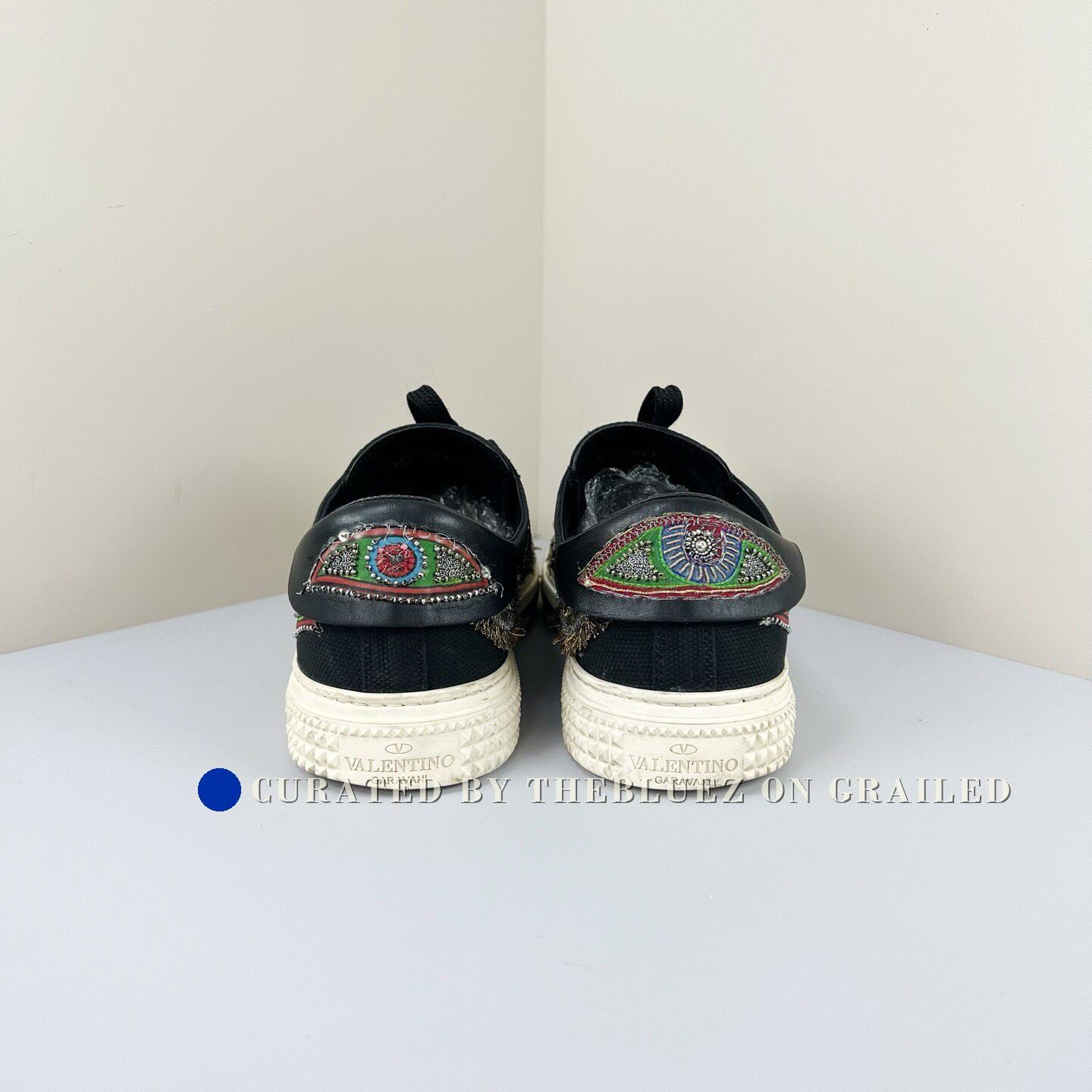 Valentino Valentino Runway Beaded Embroidery Sneakers Size US 9 / EU 42 - 3 Thumbnail