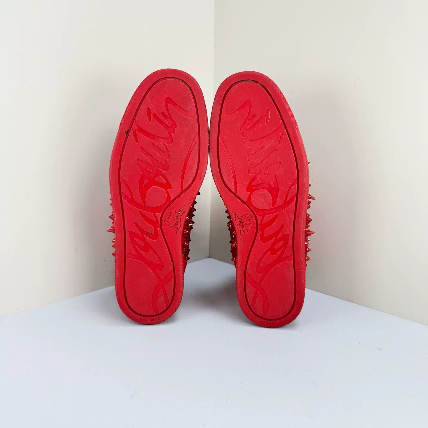 Christian Louboutin Christian Louboutin Red Crystal Casual Shoes Size US 8.5 / IT 38.5 - 5 Thumbnail